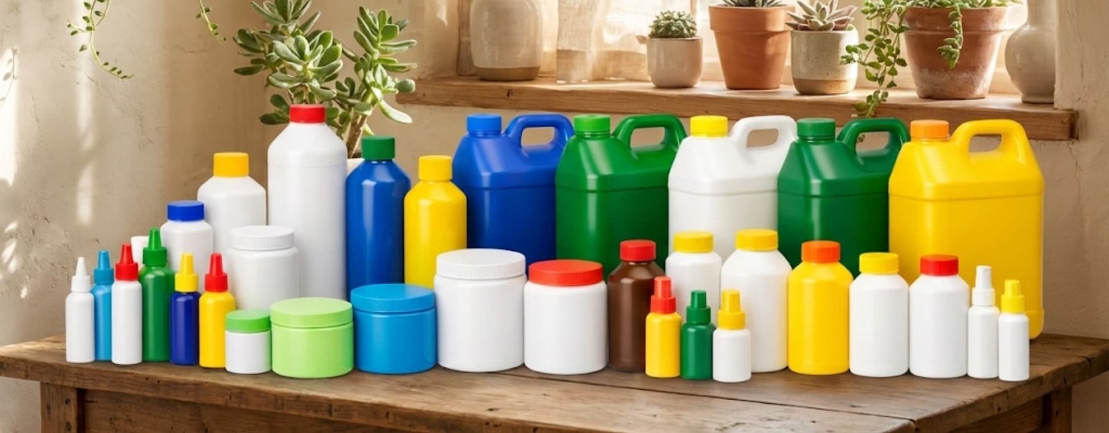 Plastic bottles, jars and closures by Insta Polyplast